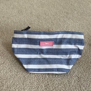 SCOUT: Blue and White Stripe Mini Makeup Bag